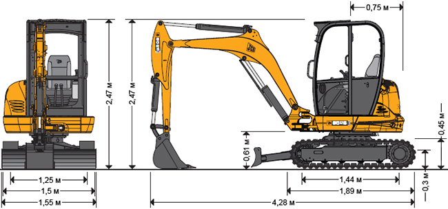 ������ ��������������� JCB 8025